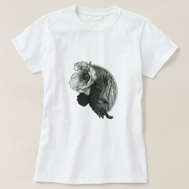 Raven och skogen t shirt (Design framsida)