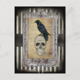 Raven och Skull Vykort
