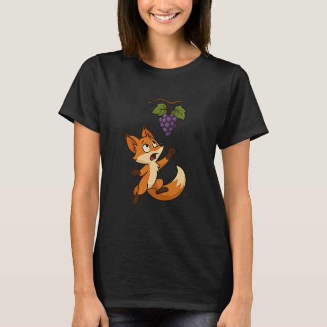 Räven och vindruvorna t shirt (Framsida)