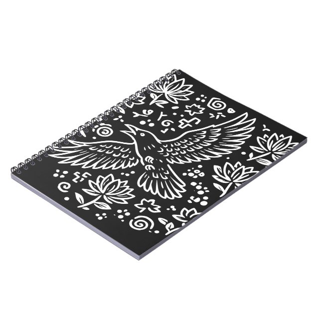 Raven of Transformation Anteckningsbok (Vänstra Sidan)