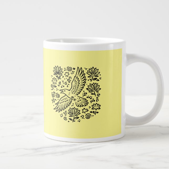 Raven of Transformation Jumbo Mugg (Höger)