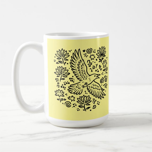 Raven of Transformation Kaffemugg (Vänster)