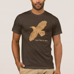 Raven On Brown T Shirt