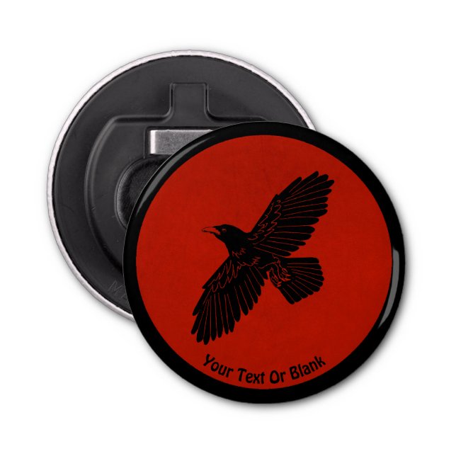 Raven On Red Flasköppnare (Framsidan)