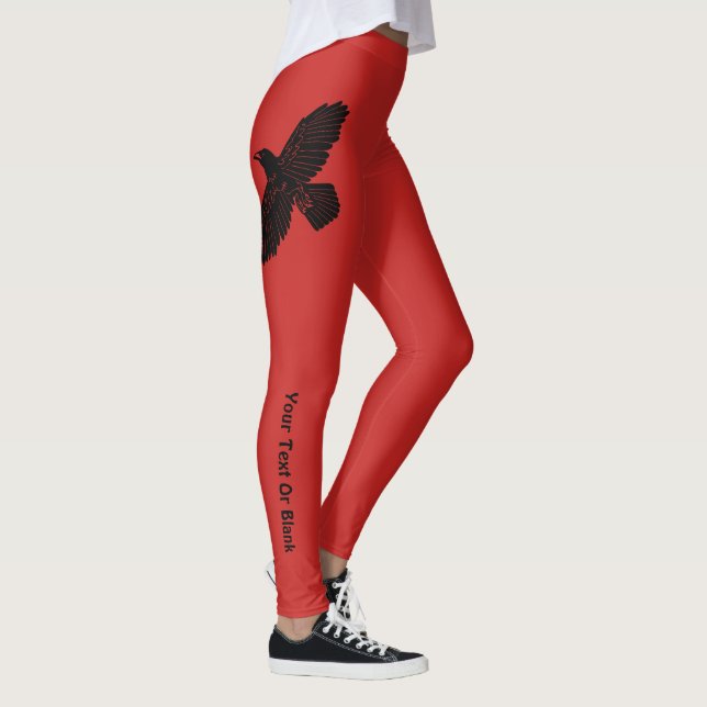 Raven On Red Leggings (Höger)