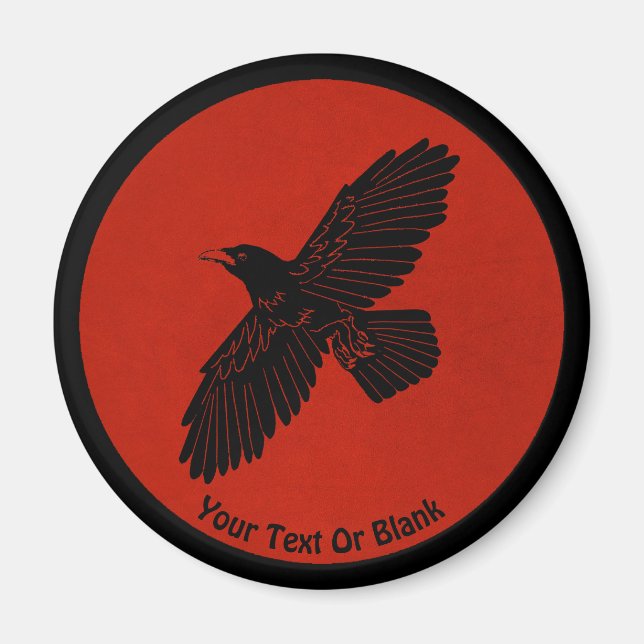 Raven On Red Magnet (Framsidan)