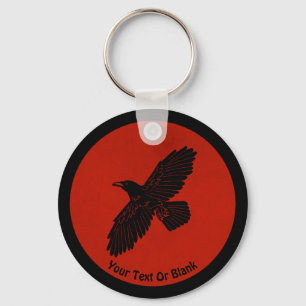 Raven On Red Nyckelring