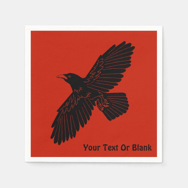 Raven On Red Pappersservett (Framsidan)