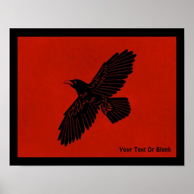 Raven On Red Poster (Framsidan)