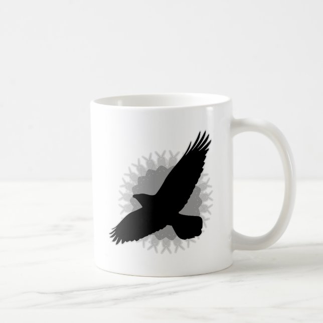 Raven på flyg kaffemugg (Höger)