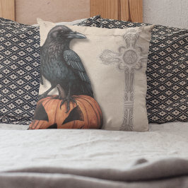 Raven på Jack o lantern | Victorian Styled Kudde