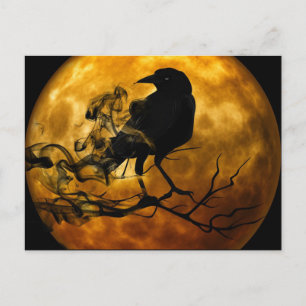 Raven på natten vykort