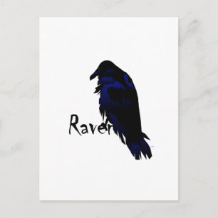 Raven på Raven Vykort