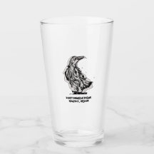 Raven Pint Glass av Desert Dandilion DeDesign