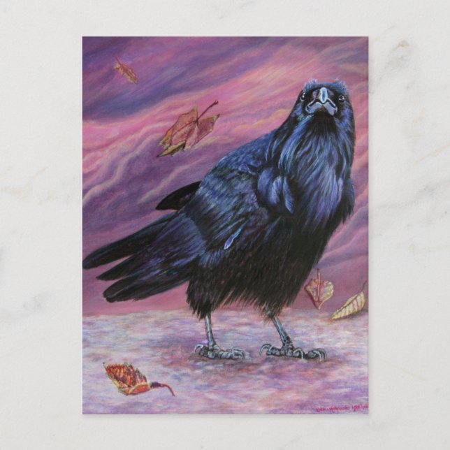 Raven Postcard Vykort (Framsida)