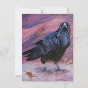 Raven Postcard Vykort
