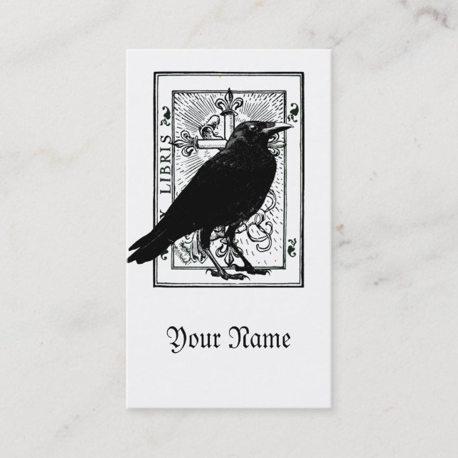 Raven-profilkort Visitkort (Framsida)