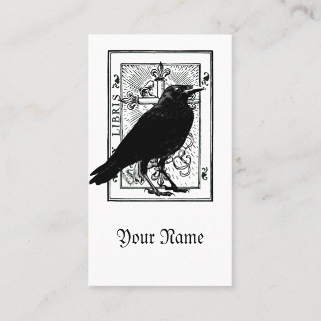Raven-profilkort Visitkort (Framsida)