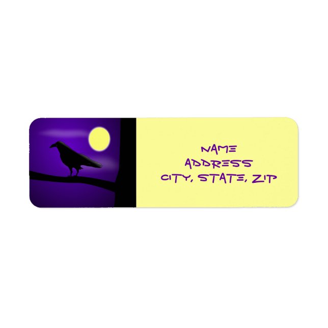 Raven - returadress etikett (Framsidan)