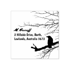 Raven Returadress Frimärke Stämpel