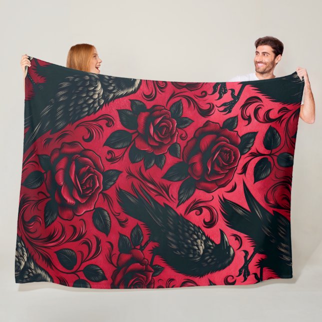 Raven Ro 60 x 80 Fleece Blanket (På plats)