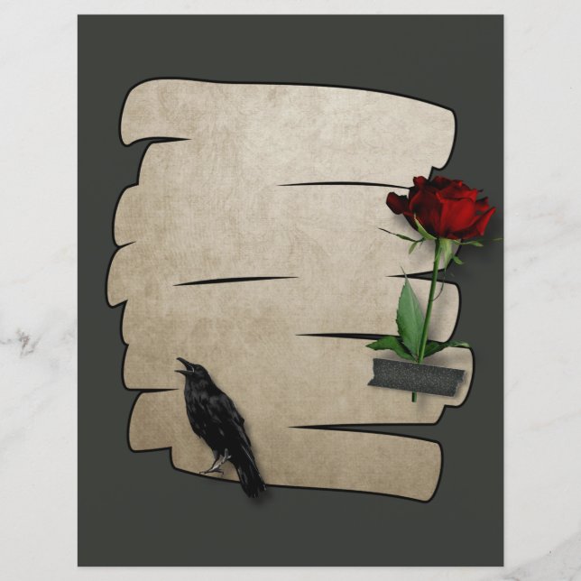 Raven Rose Pappers Gotisk Scrapbook Hantverk (Framsida)