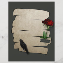 Raven Rose Pappers Gotisk Scrapbook Hantverk