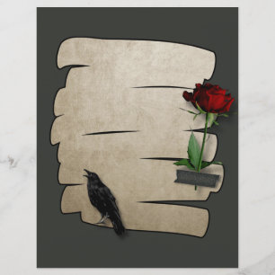 Raven Rose Pappers Gotisk Scrapbook Hantverk