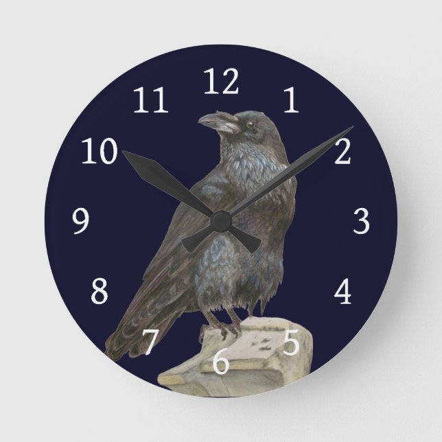 Raven Rund Klocka (Framsida)