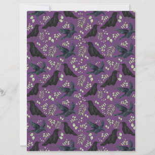 Raven Scrapbookpapper i Lila