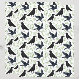 Raven Scrapbookpapper i Vitt