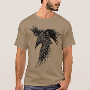 Raven shirt Manar Girl Women t shirt Goth Bir