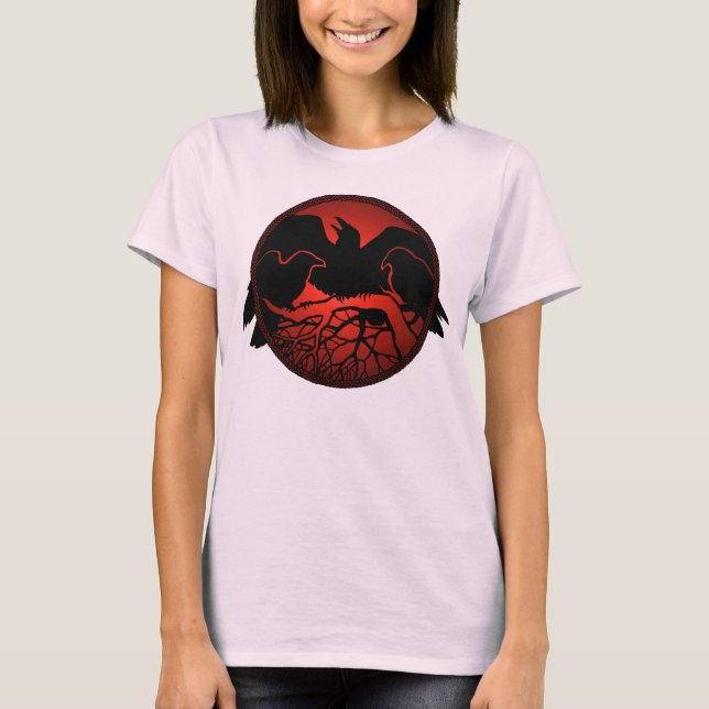 Raven Shirt Raven Women's Spirit Animal Shirts Tee (Framsida)