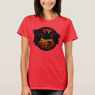 Raven Shirts Raven Organic Kråka Bird Art T-shirt