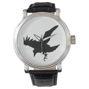 Raven Silhouette Armbandsur