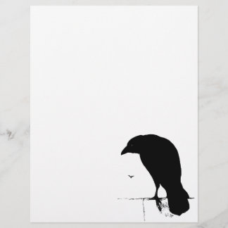Raven Silhouette - Vintage Goth Ravens & Kråkas