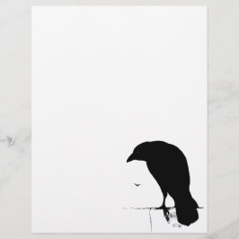 Raven Silhouette - Vintage Goth Ravens & Kråkas