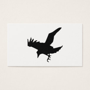 Raven Silhouette Visitkort