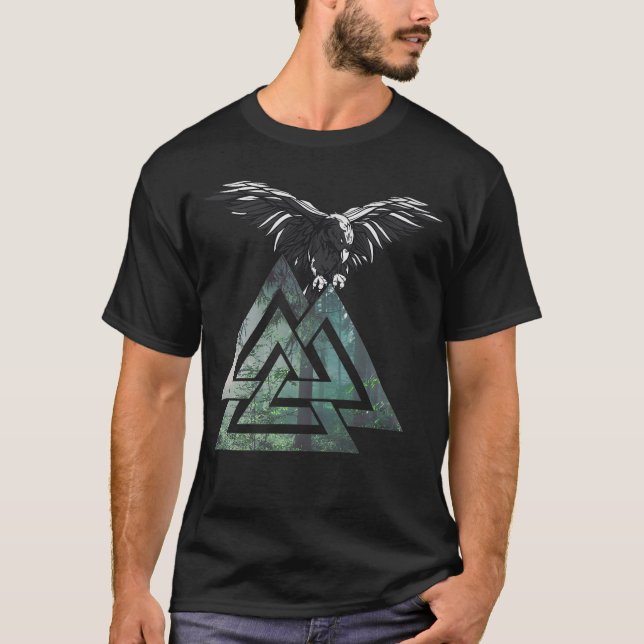 Raven skjorta Man Flicka Kvinnor t skjorta tshirt  Shirt (Framsida)