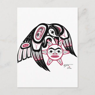 Raven Stealing Sol Vykort