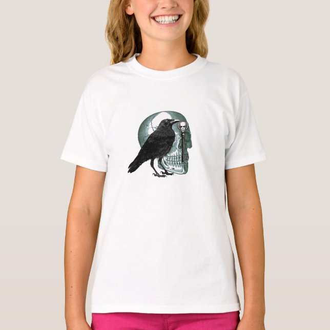 Raven Steals Skeleton Nyckel T-shirt (Framsida)