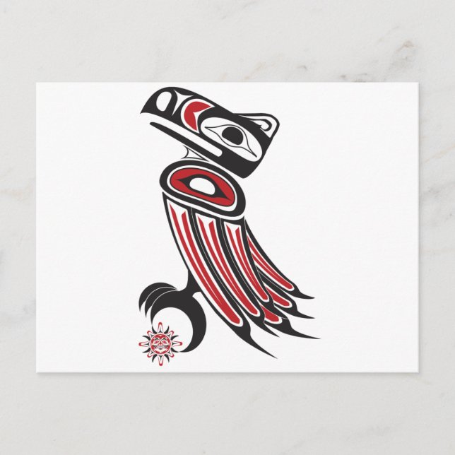 Raven steals sol vykort (Framsida)