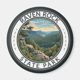 Raven Sten State Park North Carolina Travel Badge Magnet