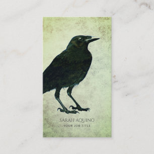 Raven Struktur Sage Background Visitkort