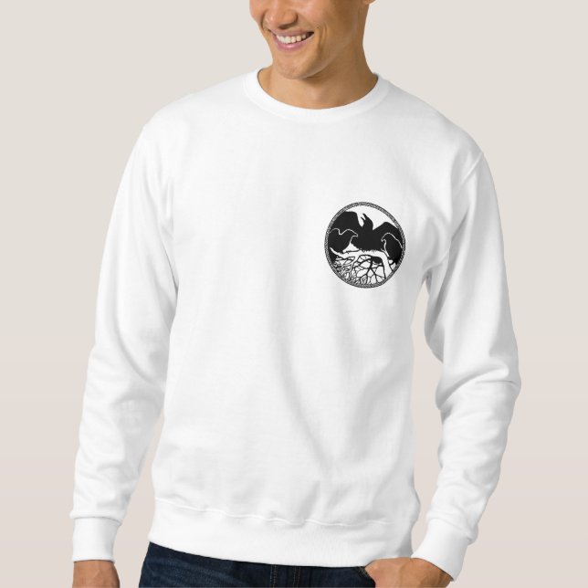 Raven Sweatshirt Unisex Raven Native Art Shirts (Framsida)