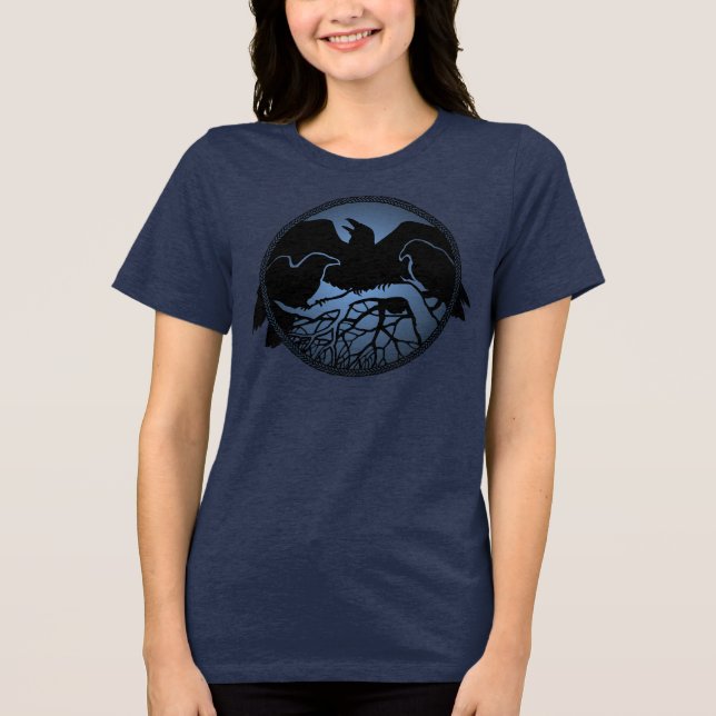 Raven T-shirt Raven Art Organic Shirts (Framsida)
