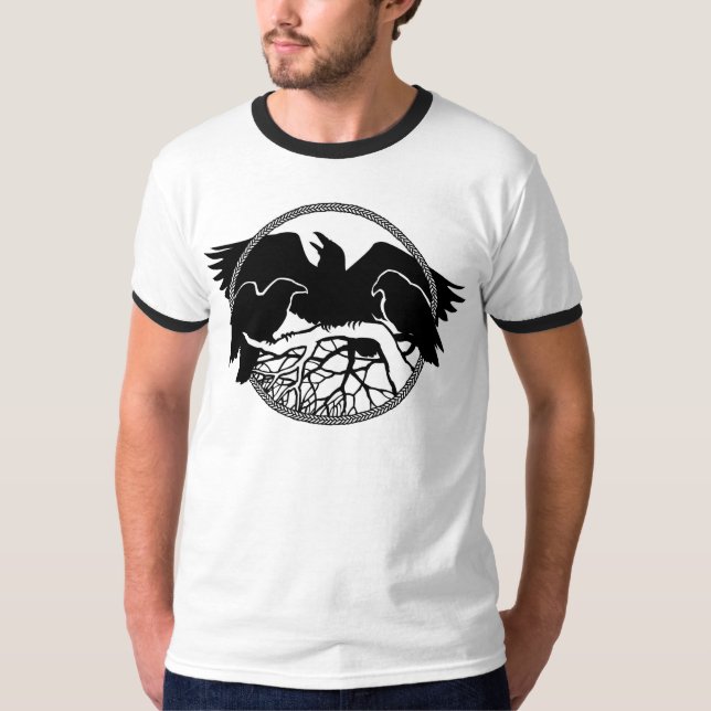 Raven T-shirts Raven Coola Kråka Bird T-shirt (Framsida)