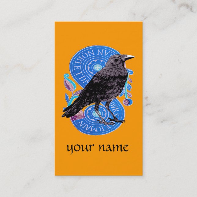 Raven Tarot Card Visitkort (Framsida)