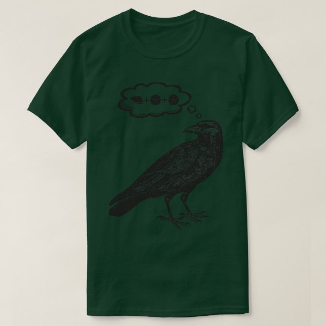 Raven Thinking Food Wingspan Bird Board Game Bl T Shirt (Design framsida)