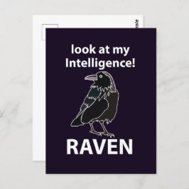 Raven, titta på min underrättelsetjänst vykort